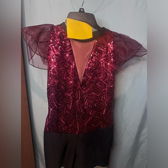 Weissman Red Jazz Dance Costume - Picture 1 of 2